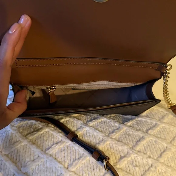 Michael Kors Jet Set Medium Signature Logo Crossbody, Brown - Picture 8 of 8